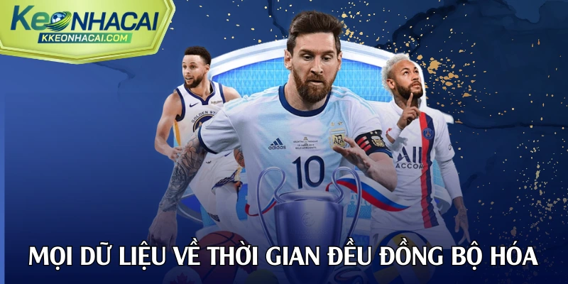 Mọi dữ liệu về thời gian đều được đồng bộ hóa